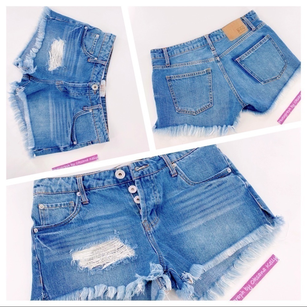 B.O.G. rose Blue Jean Shorts Size 24